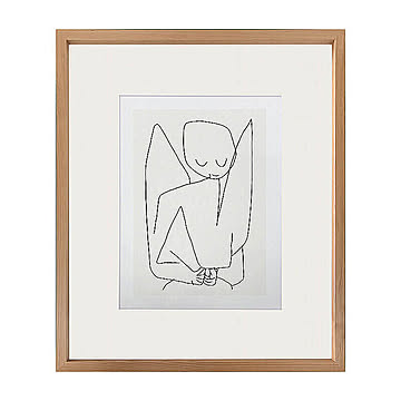 Paul Klee（パウル クレー） Vergessilcher Engel 1939 アートポスター（フレーム付き） m11935