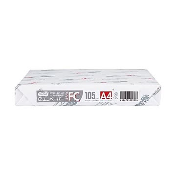 （まとめ）TANOSEE αエコペーパータイプFC A3 厚口 105g 1冊(250枚) 【×3セット】