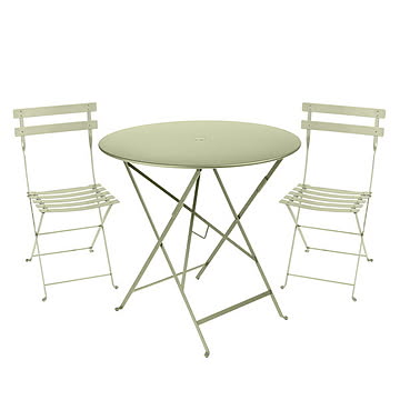 ビストロ ラウンドテーブル77Hとチェア2脚セット (10色) ｜Fermob/bistro