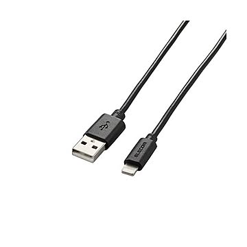 【5個セット】エレコム Lightningケーブル/まとまるケーブル/形状記憶/抗菌/1.0m/ブラック MPA-MUAL10BKX5