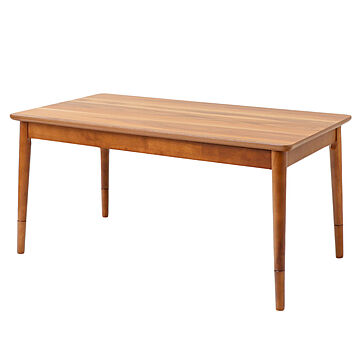 ヤマソロ 1年保証 こたつテーブル 高さ調節 110cm 長方形 ナチュラルブラウン 木製