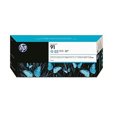 （まとめ） HP91 インクカートリッジ ライトシアン 775ml 顔料系 C9470A 1個 ×3セット