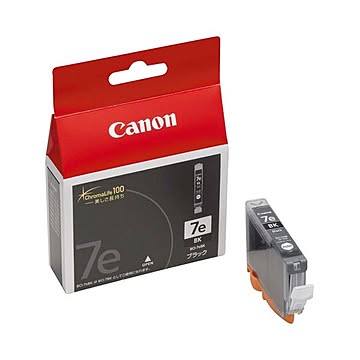 （まとめ） キャノン Canon インクタンク BCI-7eBK ブラック 0364B001 1個 【×4セット】