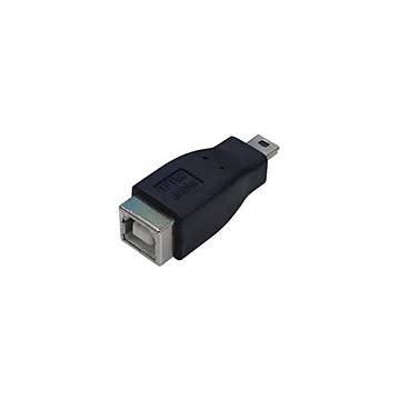 (まとめ)変換名人 変換プラグ USB B(メス)→miniUSB(オス) USBBB-M5A×10セット