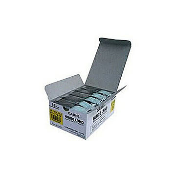 CASIO ネームランド スタンダードテープ (黄テープ/黒文字/18mm幅・5本入) XR-18YW-5P-E 管理No. 4971850139669