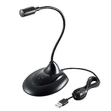 エレコム スタンドマイク フレキシブルアーム HS-MC07UBK 管理No. 4549550212083
