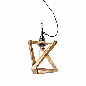 AMP WOODEN SHADE LAMP TRI WIRE アンパサンド ウッデンシェードランプ トリオ ワイヤー ペンダントライト ペンダントランプ天井照明 LED対応 E26 〜60W×1