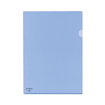 （まとめ）コクヨ クリヤーホルダースーパークリヤー10(テン) A4 スカイブルー フ-TC750N-2 1パック(5枚) 【×20セット】