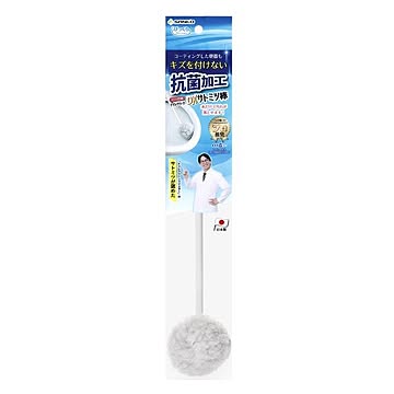 トイレブラシ/トイレ用品 3個セット ブラシ全長39×ヘッド部直径8cm 抗菌加工 びっくり抗菌 トイレクリーナーDX サトミツ棒