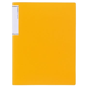 （まとめ） LIHIT LAB TEFFA クリヤーブック（スリムタイプ） A4タテ型 20ポケット 橙 【×20セット】