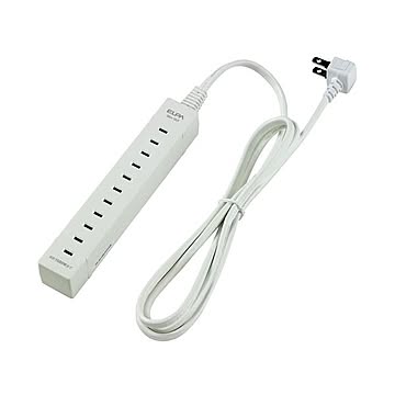 （まとめ）ELPA フリー挿し込み式スリムタップ5個口 1.5m WL-5015B(W) 1個【×3セット】