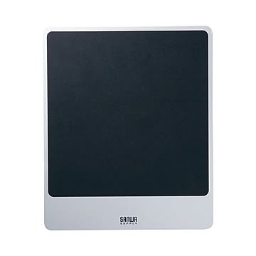 (まとめ) サンワサプライ アルミニウムマウスパッドブラック MPD-ALUM 1枚 【×10セット】