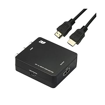 ラトックシステム コンポジット to HDMIコンバーター HDMIケーブル 1mセット RS-AV2HD1+HDM