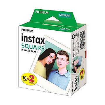 まとめ富士フイルム インスタントカラーフィルムinstax SQUARE ホワイト 1箱20枚:10枚×2パック×3セット