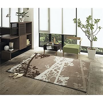 NEXTHOME GROVE RUG ラグマット 140cm×200cm ブラウン 長方形