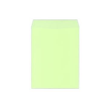 (まとめ) キングコーポレーション カラークラフト封筒 角3 85g／m2 〒枠なし ウグイス K3C85UG 1パック（100枚）  【×10セット】