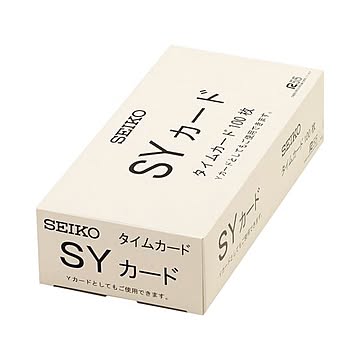 （まとめ） セイコープレシジョン セイコー用タイムカード 全締日対応 両面6欄印字 CA-SY 1パック（100枚） 【×3セット】