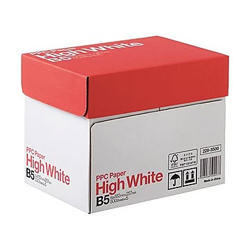 (まとめ) PPC PAPER High WhiteB5 1箱(2500枚:500枚×5冊)  【×5セット】