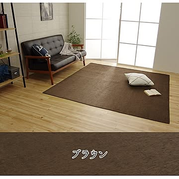 イケヒコ・コーポレーション モデルノ 洗える撥水ラグ ブラウン 130×185cm 4599019