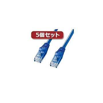 5個セット サンワサプライ カテゴリ6UTPLANケーブル LA-Y6-10BLX5