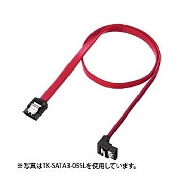 （まとめ）サンワサプライ 下L型シリアルATA3ケーブル TK-SATA3-1SL【×3セット】