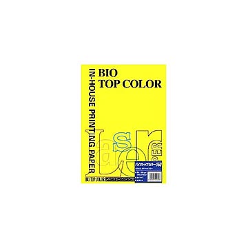 （まとめ） 伊東屋 バイオトップカラー A4判 50枚入 160g／m2 BT412 カナリーイエロー 【×3セット】