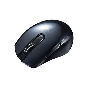 サンワサプライ Bluetooth 5.0 ブルーLEDマウス（5ボタン・左右対称） ブラック MA-BTBL171BK