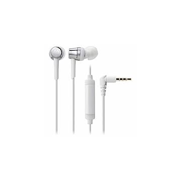 Audio-Technica オーディオテクニカ ATH-CKR30IS-SV マイク＆コントローラー搭載ダイナミック型カナルイヤホン（シルバー）