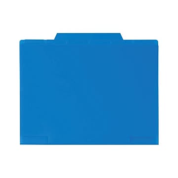 （まとめ） セキセイ 6インデックスホルダー A4判ヨコ型 6山（マチ付） コバルトブルー 【×10セット】