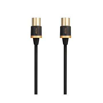 （まとめ） エレコム 4K8K対応TV用アンテナケーブル（短尺モデル） DH-ATSS48K207BK 【×3セット】
