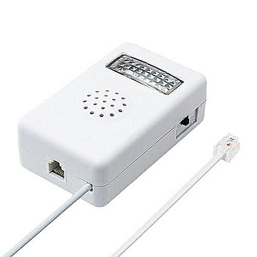 ミヨシ 電話着信お知らせアダプタ フラッシュリンガー 壁掛けタイプ DSP-FL01 管理No. 4951241144151