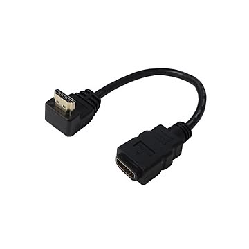（まとめ）変換名人 HDMI L型ケーブル延長20（上L） HDMI-CA20UL×5セット