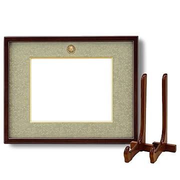 日本製 叙勲額/フレーム 【位記サイズ(297×209mm)】 化粧箱/黄袋入り■ 位記額 額立て付
