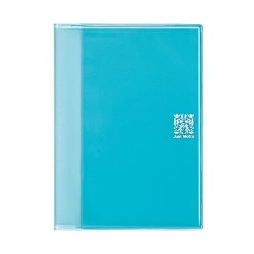 （まとめ）ライオン事務器 ハンディーファイル透明タイプ A5サイズ クリアブルー JH-63C 1冊 【×20セット】