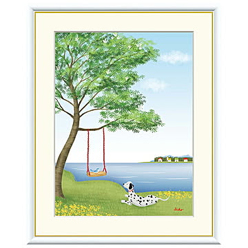 額絵 エンジュ 鈴木みこと 61x49.5cm 三幸