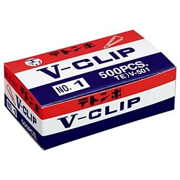 (まとめ) ミツヤ テトンボ Vクリップ 大 29mm ゴールド V-501 1箱（約500本） 【×10セット】