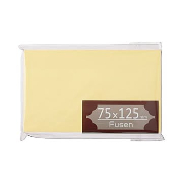 (まとめ) TANOSEE ふせん 75×125mm クリーム 1冊 【×30セット】