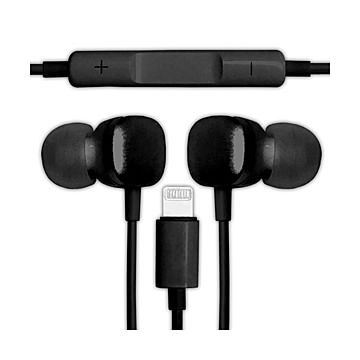 （まとめ） HIDISC STREOイヤホン for Lightning HDSE20LH1BK 【×2セット】