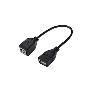 (まとめ)変換名人 USBケーブル20 A(メス) to B(メス) USBAB/BB20×10セット