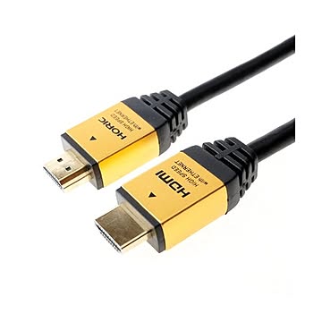 （まとめ）HORIC HDMIケーブル 1m ゴールド HDM10-881GD【×5セット】