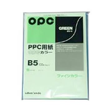 （まとめ） 文運堂 ファインカラーPPC B5判 カラー326 グリーン 100枚入 【×10セット】