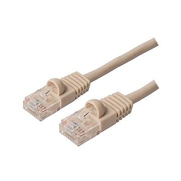 (まとめ)ミヨシ カテ5eストレートLANケーブル 15m アイボリ- TWN-515IV×5セット