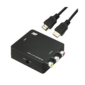 ラトックシステム HDMI to コンポジットコンバーター HDMIケーブル 1mセット RS-HD2AV1+HDM