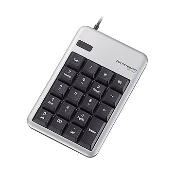 まとめ エレコム テンキーパッド Mサイズメンブレン シルバー TK-TCM011SV 1個 ×10セット