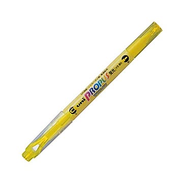 （まとめ） 三菱鉛筆 蛍光ペン プロパス・ウインドウイエロー PUS102T.2 1本 【×50セット】