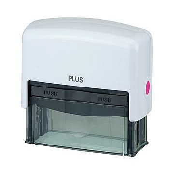 （まとめ）プラス 個人情報保護スタンプ早撃ちケシポン ワイド 本体 ホワイト IS-250CM 1個【×5セット】