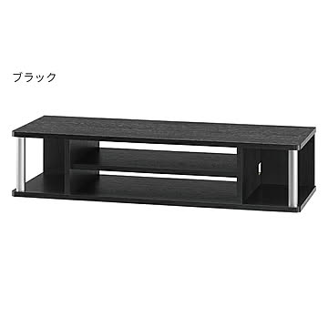 朝日木材加工 AS-80CTW テレビ台 ブラック 幅790x奥行290x高さ180mm