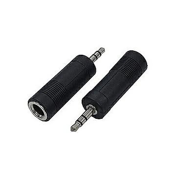 変換名人 AVプラグ 6.5mm(メス) to 3.5mm(オス)ステレオ AV/65J-35PS(2P) 管理No. 4571284882010