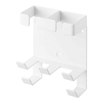tower タワー(山崎実業) ウォールヘアーアイロンホルダー ダブル 石こうボード壁対応 Wall-Mounted Hair Iron Holder,Double 洗面台 収納 浮かせて収納 コテ