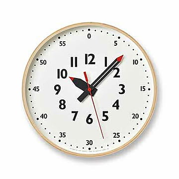 Lemnos レムノス fun pun clock M ふんぷんくろっく Mサイズ YD14-08M 知育時計 掛時計 掛け時計 ウォールクロック 壁掛け時計